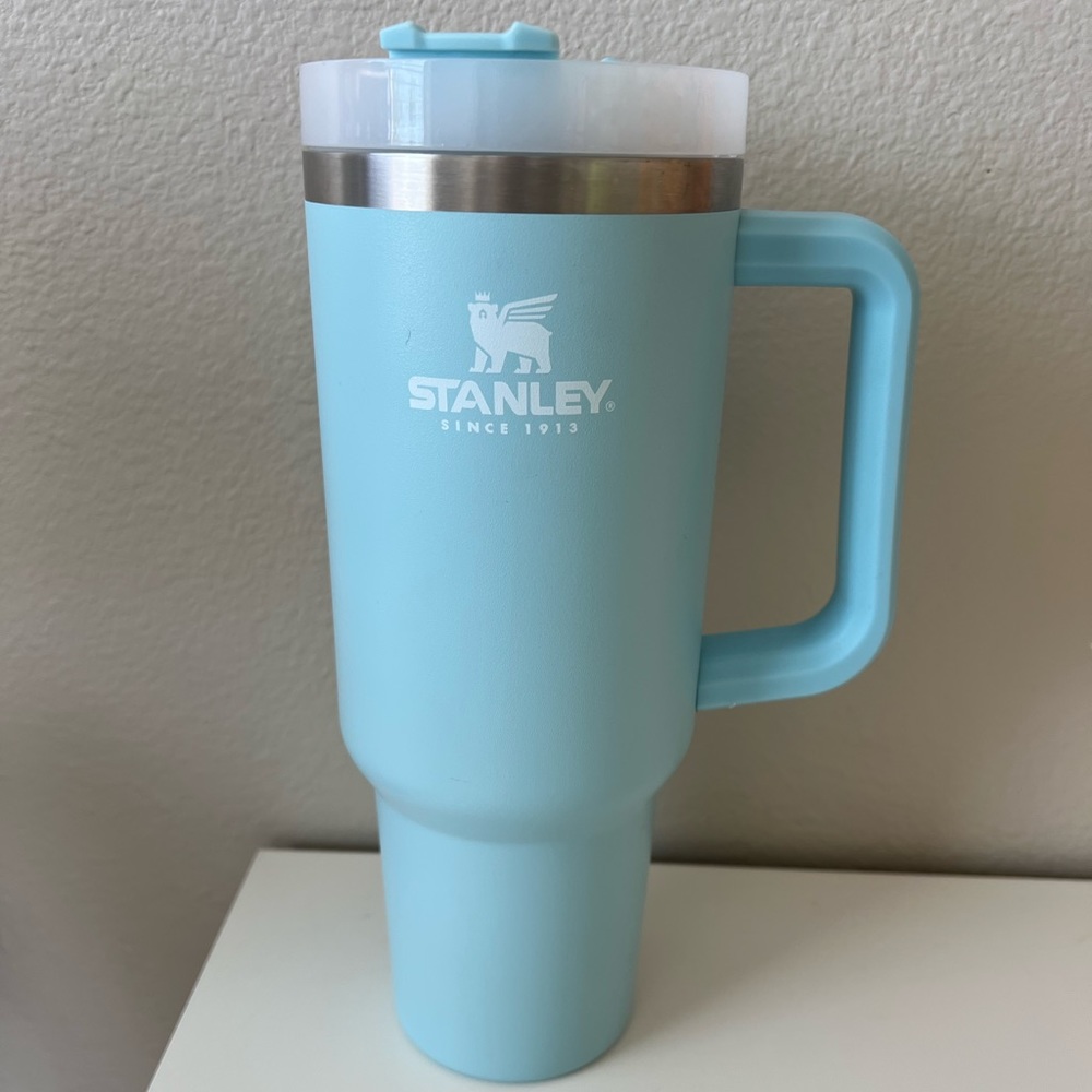 Blue Stanley tumbler cup